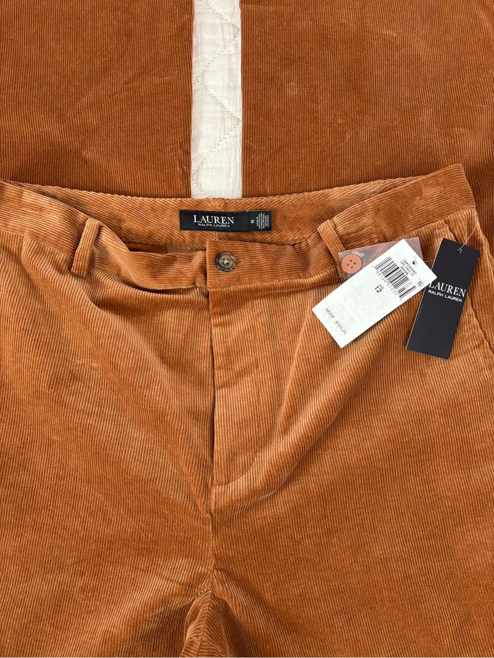 Ralph Lauren High Rise Corduroy Flare Jeans Sz 12 NWT - - Picture 4 of 11